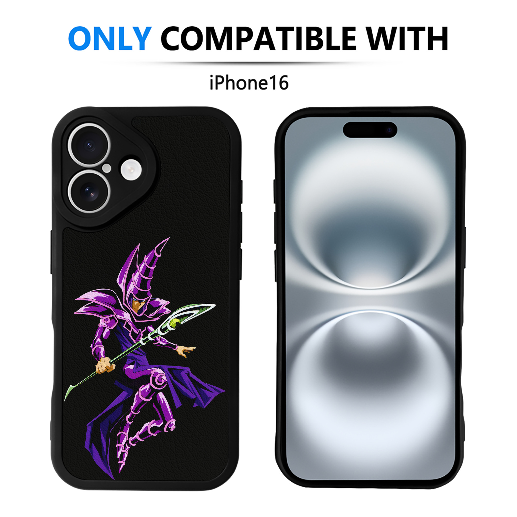 遊☆戯☆王 Yu-Gi-Oh! 【iPhone 16シリーズ対応】シリコンスマホケース（レザー調） 材質：シリコン